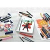 Teptukinių rašiklių rinkinys Faber-Castell Pitt Comic, įvairių storių, juodos spalvos