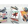 Teptukinių rašiklių rinkinys Faber-Castell Pitt Comic, įvairių storių, juodos spalvos