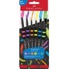 Teptukų rinkinys Faber-Castell soft touch juodi, 6 vnt./pak. (Nr. 2, 4, 6, 8, 10, 12)