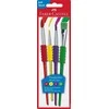 Teptukų rinkinys Faber-Castell soft touch, 4vnt/pak, nr.2,6,10,12