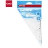 Trikampis DELI Woove 60°/18cm, skaidrus