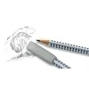 Trintukas kamštelis pieštukui Faber-Castell Grip 2001, pilkos spalvos, 2 vnt.