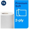 Tualetinis popierius rulonėliais Tork Premium Soft T4, (110219), baltos spalvos, 2 sluoksniai, 50.4 m, 360 lapeliai