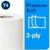 Tualetinis popierius Tork Premium Extra Soft T4 (110317), baltos spalvos, 3 sluoksniai, 35 m, 248 lapeliai, 6 rulonai