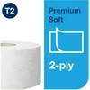 Tualetinis popierius Tork Premium Soft Jumbo Mini T2 (110253), baltos spalvos, 2 sluoksniai, 170 m, 1214 lapelių