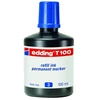 Tušas permanentiniams žymekliams Edding T100, 100ml, juodos spalvos