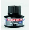 Tušas žymekliams baltai lentai, Edding, e-BTK 25, 25ml, juodos spalvos
