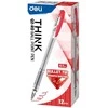 Tušinukas Deli Q2 0.7mm raudonas