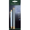 Tušinukas Faber-Castell PolyBall Urban XB 0.6mm, + 2 pieštukai, melsvos spalvos
