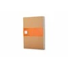 *Užrašų knygutė Moleskine Cahier 13x21cm, linijomis, minkštu viršeliu, rudos spalvos