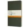 Užrašų knygutė Moleskine Cahier 13x21cm, linijomis, minkštu viršeliu, žalios spalvos