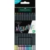 Värvipliiatsid Faber-Castell Juodas Edition 12-värvi metallic värvid