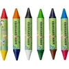 Vaškinės kreidelės EberhardFaber, Colori Duo, 6 spalvų