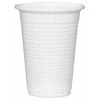 Vienkartinės stiklinės šaltiems gėrimams, 200ml, 100vnt., baltos spalvos