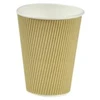 Vienkartiniai puodeliai RIPPLE, popieriniai, 355 ml, D90 mm, 25 vnt.