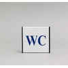 Ženklas informacinis 1.22 WC, 93x93mm !