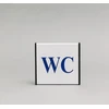 Ženklas informacinis 1.22 WC, 93x93mm !