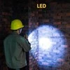 Žibintuvėlis DELI su 3W baterija 1200mAh LED aliuminio korpusu