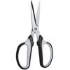 Žirklės DELI 6001 19cm soft touch, juodos