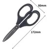 Žirklės DELI 77754 17cm soft touch, pilkos spalvos