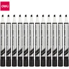Žymeklis baltai lentai Deli U00220, juodas, kirstas galiukas 2-5 mm