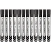 Žymeklis baltai lentai Deli U00220, juodas, kirstas galiukas 2-5 mm