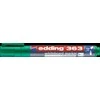 Žymeklis baltai lentai Edding 363, kirstu galiuku, 1-5mm, žalios spalvos