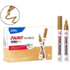 Permanentinis žymeklis Deli U500, 2 mm aukso spalvos