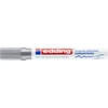 *Žymeklis Edding 4040 lako pagrindu, apvaliu galiuku, 1-2mm, skirtas dekoravimui, matinės sidabrinės spalvos