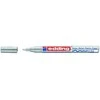 Žymeklis Edding 751 lako pagrindu, apvaliu galiuku, 1-2mm, sidabrinės spalvos