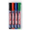 Žymeklių baltai lentai rinkinys Edding 360, 1.5-3mm, apvaliu galiuku, 4 spalvos
