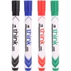Žymeklių rinkinys baltai lentai Deli U00101, 4 spalvos, apvalus galiukas, 2mm