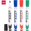Žymeklių rinkinys baltai lentai Deli U00101, 4 spalvos, apvalus galiukas, 2mm
