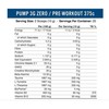 Applied Nutrition Pump 3G Zero stimulant Pre Workout 375 g be kofeino
