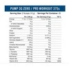 Applied Nutrition Pump 3G Zero stimulant Pre Workout 375 g be kofeino : Skonis - Vaisių punšo