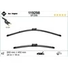 SWF Valytuvai VISIOFLEX Flat 600/450 mm 2 vnt.