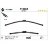 SWF Valytuvai VISIOFLEX Flat 600/480 mm 2 vnt.