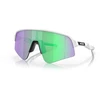 OAKLEY Sutro Lite Sweep Matte Baltas/Prizm Road Jade sportiniai saulės akiniai