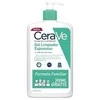 Putojantis veido ir kūno prausiklis normaliai ir riebiai odai Cerave Foaming Cleansing Gel, 1000 ml