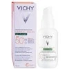 Vichy "Capital Soleil Uv Clear Fluide Anti Imperfections Spf50+" riebios odos apsauginis kremas nuo saulės su salicilo rūgštimi 40 ml