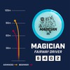 Blue Diskgolfo diskas Fairway Driver MAGICIAN Active Light mėlynas