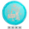 Blue Diskgolfo diskas Midrange Driver C-LINE HORIZON MD5 Cryo Blade Gannon Buhr Light mėlynas