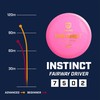 Diskgolfo diskas Fairway Driver NEO INSTINCT Evolution Geltona