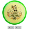 Diskgolfo diskas Putter C-Line Metalflake Horizon P2x Arctic Assassin Challenge Geltona