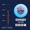 Discmania Mėlyna Diskgolfo diskas Putter SENSEI Active Light Mėlyna