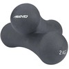 Schreuders Sport Hanteliai vinil. AVENTO 42DB PU 2x2kg Pilkas