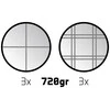 Petanque Petankės rinkinys 52JU CHR 6vnt Chrome