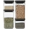 4x1 Brabantia TASTY+ Square Canister tamsiai pilka