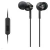 Į ausis įdedamos ausinės Sony MDR-EX110AP su mikrofonu, Juodos