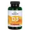 Vitaminas D3 1000TV, 25 mcg, Swanson, 250 kapsulių